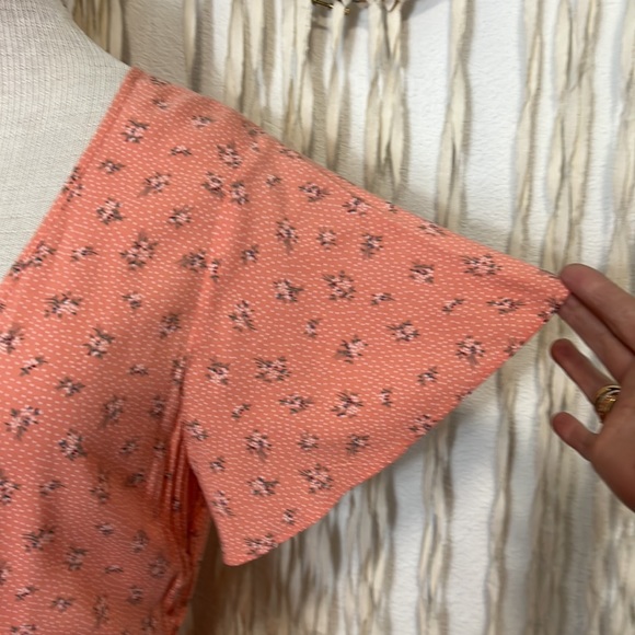 Auguste NWT Peach Floral Maxi Dress Size US8 - Picture 2 of 8